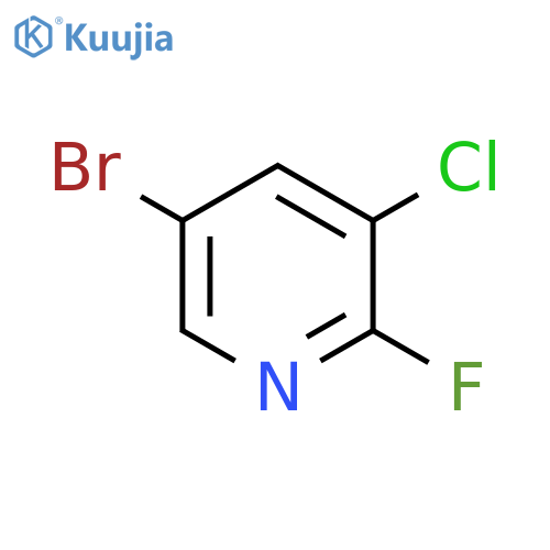 5-Bromo-3-chloro-2-fluoropyridine structure