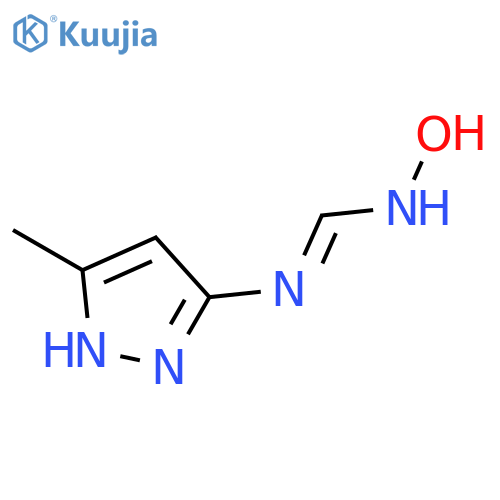 Methanimidamide, N-hydroxy-N'-(5-methyl-1H-pyrazol-3-yl)- structure