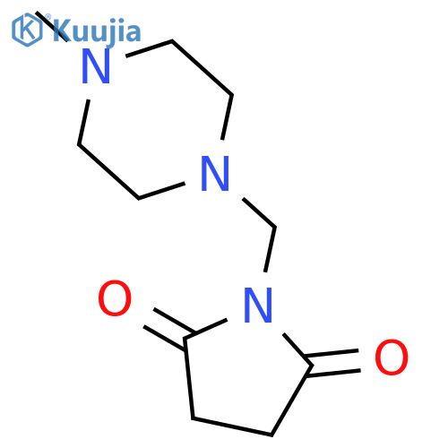 Succinimide, N-(4-methyl-1-piperazinylmethyl)- structure