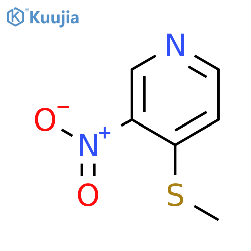 Pyridine, 4-(methylthio)-3-nitro- structure