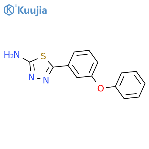 5-(3-Phenoxyphenyl)-1,3,4-thiadiazol-2-amine structure