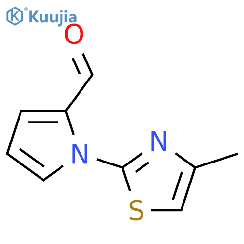 1-(4-Methyl-1,3-thiazol-2-yl)-1h-pyrrole-2-carbaldehyde structure
