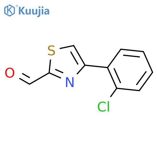 4-(2-chlorophenyl)-1,3-thiazole-2-carbaldehyde structure