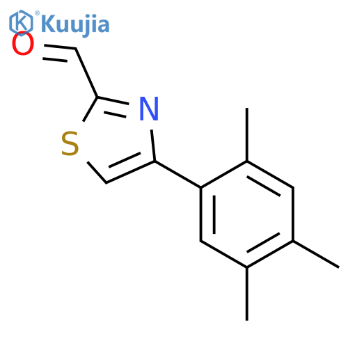 4-(2,4,5-Trimethylphenyl)-1,3-thiazole-2-carbaldehyde structure