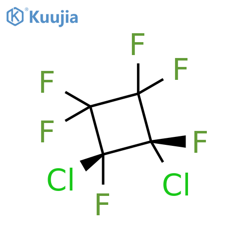 trans-1,2-Dichlorohexafluorocyclobutane structure