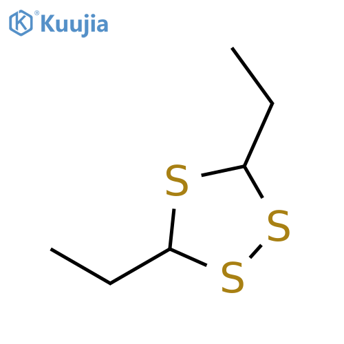 1,2,4-Trithiolane, 3,5-diethyl-, trans- structure