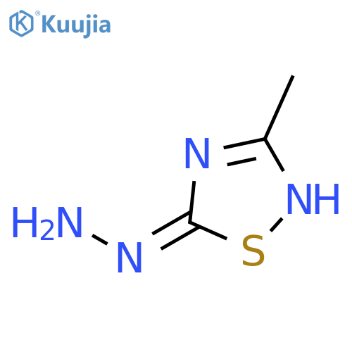 5-hydrazinyl-3-methyl-1,2,4-thiadiazole structure