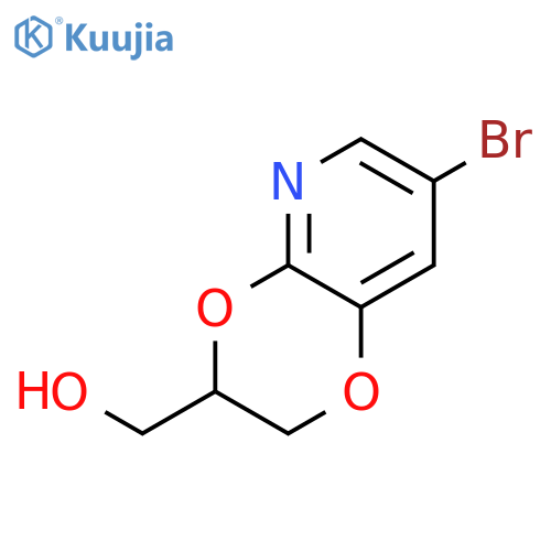 1,4-Dioxino[2,3-b]pyridine-3-methanol, 7-bromo-2,3-dihydro- structure