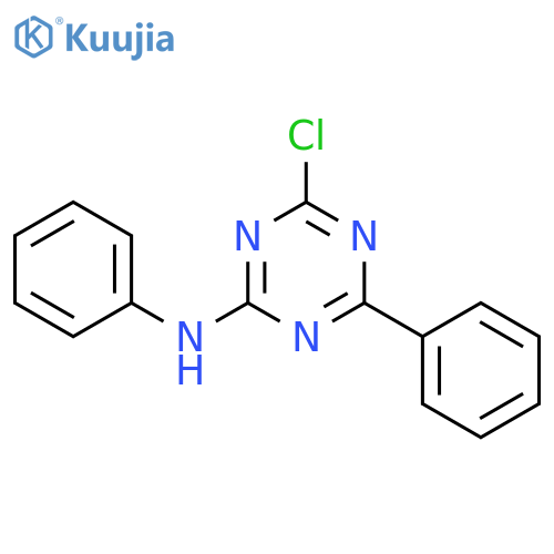 4-Chloro-N,6-diphenyl-1,3,5-triazin-2-amine structure