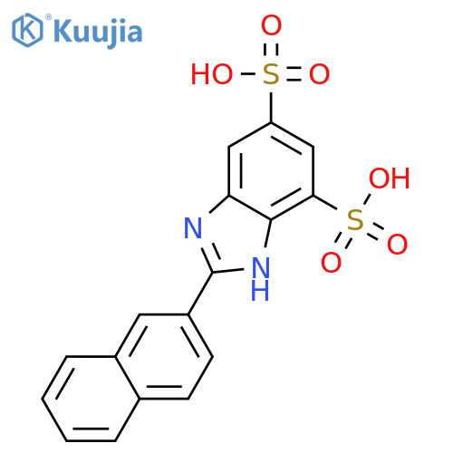 1H-Benzimidazole-4,6-disulfonic acid, 2-(2-naphthalenyl)- structure