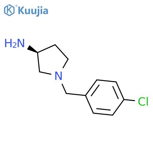 3-Pyrrolidinamine, 1-[(4-chlorophenyl)methyl]-, (3S)- structure