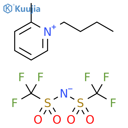 1‐BUTYL‐2‐METHYLPYRIDINIUM BIS(TRIFLUOROMETHYLSULFONYL)IMIDE structure