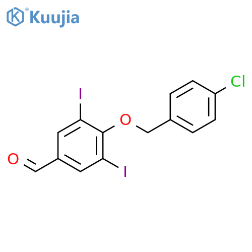 4-[(4-Chlorobenzyl)oxy]-3,5-diiodobenzaldehyde structure