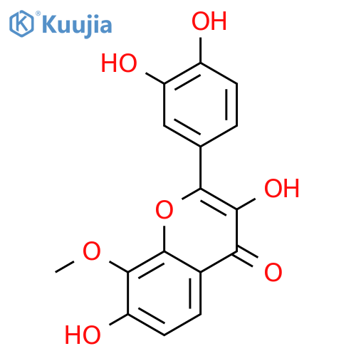 3,3',4',7-Tetrahydroxy-8-methoxyflavone structure