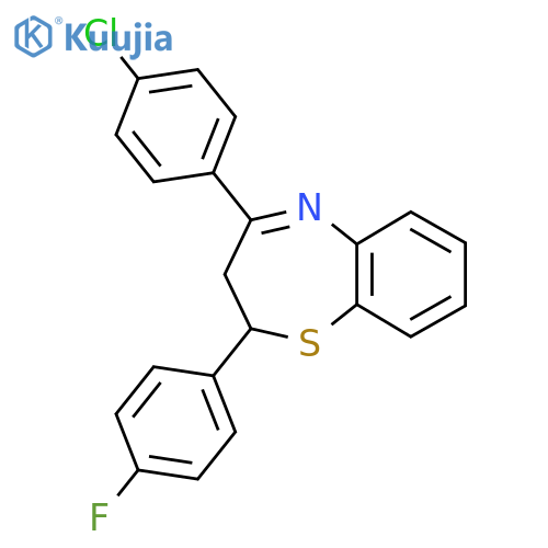 4-(4-Chlorophenyl)-2-(4-fluorophenyl)-2,3-dihydro-1,5-benzothiazepine structure