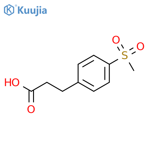 3-(4-methanesulfonylphenyl)propanoic acid structure