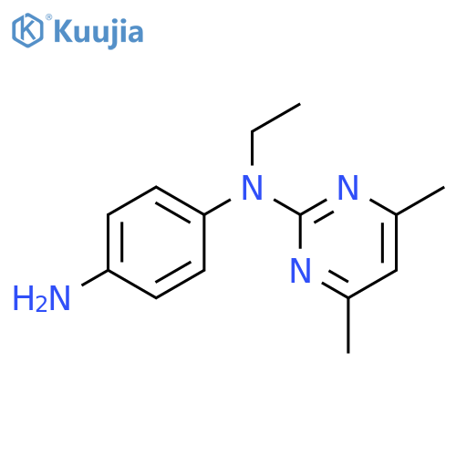 N-(4,6-Dimethylpyrimidin-2-yl)-N-ethylbenzene-1,4-diamine structure