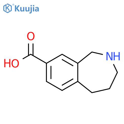 1H-2-Benzazepine-8-carboxylic acid, 2,3,4,5-tetrahydro- structure