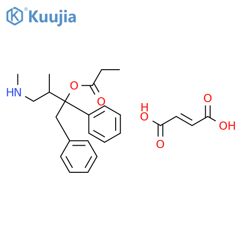 1,2-DIPHENYL-3-METHYL-4-[METHYLAMINO]-2-BUTYL PROPIONATE MALEATE SALT structure