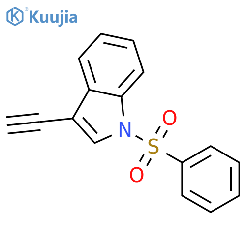 1H-Indole,3-ethynyl-1-(phenylsulfonyl)- structure