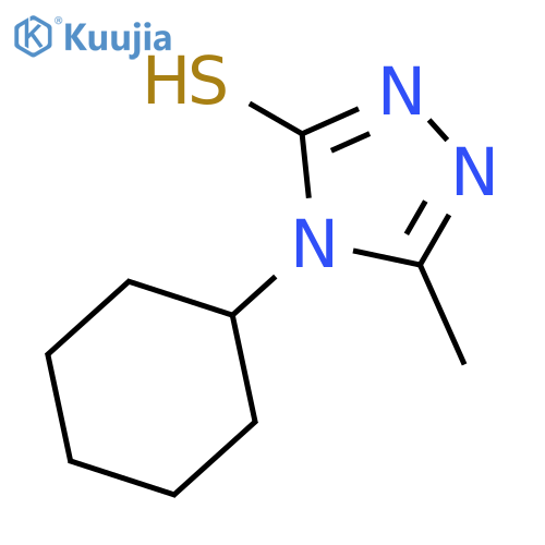 4-Cyclohexyl-5-methyl-4H-1,2,4-triazole-3-thiol structure