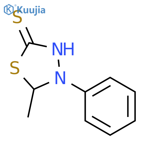 5-methyl-4-phenyl-1,3,4-thiadiazolidine-2-thione structure