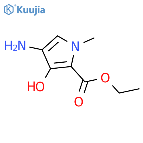 4-amino-3-hydroxy-1-methyl-1H-Pyrrole-2-carboxylic acid ethyl ester structure