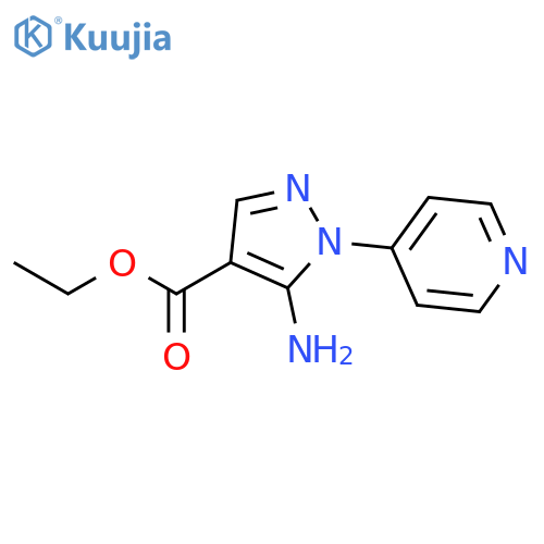 Ethyl 5-amino-1-(pyridin-4-yl)-1H-pyrazole-4-carboxylate structure