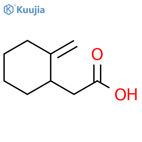 Cyclohexaneacetic acid, 2-methylene- structure