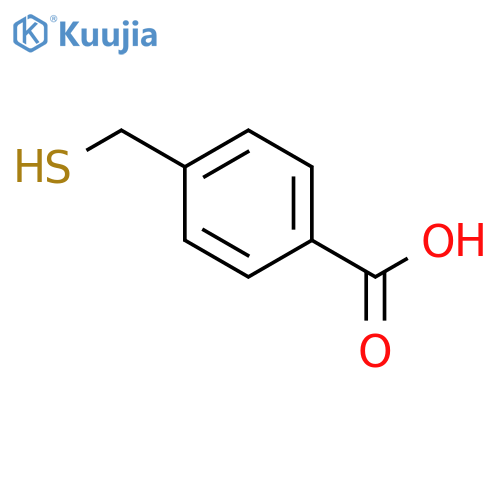 4-(sulfanylmethyl)benzoic acid structure