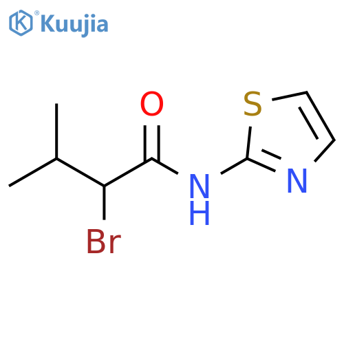 2-BROMO-3-METHYL-N-(1,3-THIAZOL-2-YL)BUTANAMIDE structure