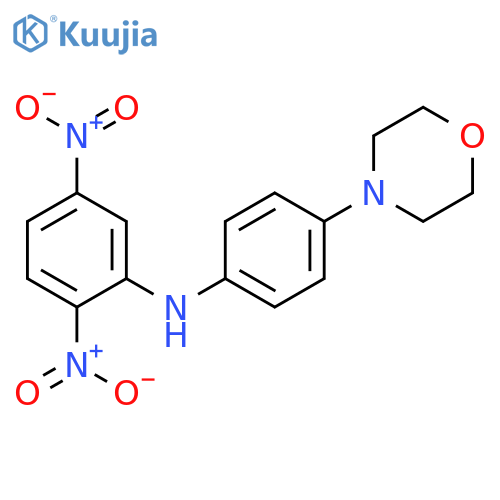 N-4-(morpholin-4-yl)phenyl-2,5-dinitroaniline structure