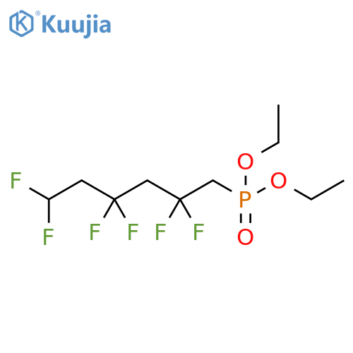 Phosphonic acid, (2,2,4,4,6,6-hexafluorohexyl)-, diethyl ester structure