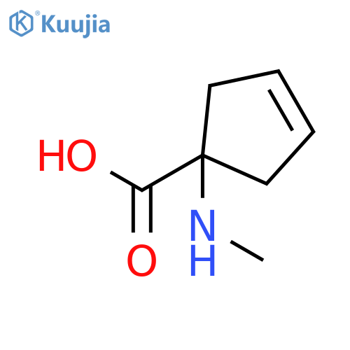 3-Cyclopentene-1-carboxylicacid, 1-(methylamino)- structure