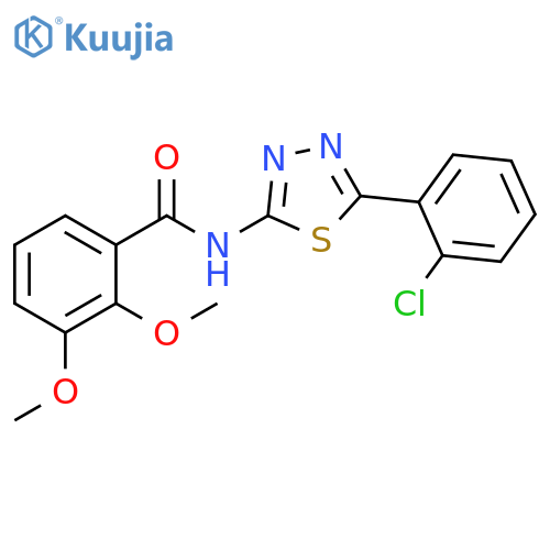 N-5-(2-chlorophenyl)-1,3,4-thiadiazol-2-yl-2,3-dimethoxybenzamide structure