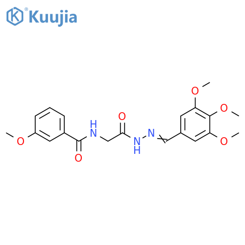 3-methoxy-N-({N'-[(1E)-(3,4,5-trimethoxyphenyl)methylidene]hydrazinecarbonyl}methyl)benzamide structure