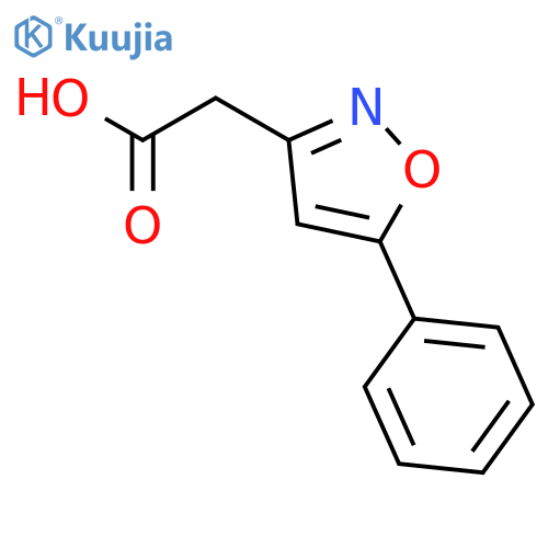 2-(5-phenyl-1,2-oxazol-3-yl)acetic acid structure