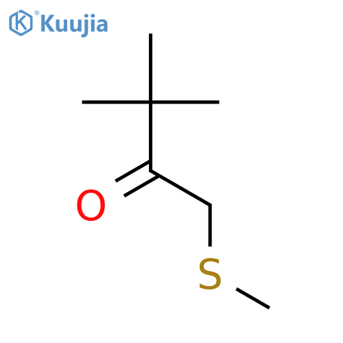 3,3-dimethyl-1-(methylsulfanyl)butan-2-one structure