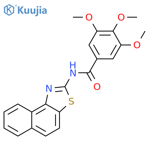 3,4,5-trimethoxy-N-{naphtho1,2-d1,3thiazol-2-yl}benzamide structure