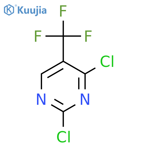 2,4-Dichloro-5-(trifluoromethyl)pyrimidine structure