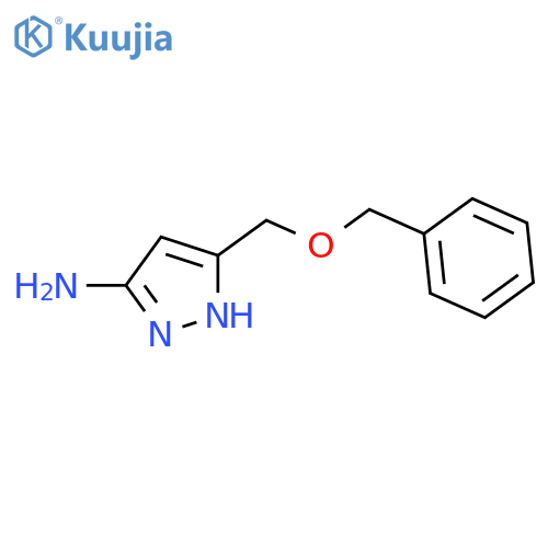 5-((Benzyloxy)methyl)-1H-pyrazol-3-amine structure