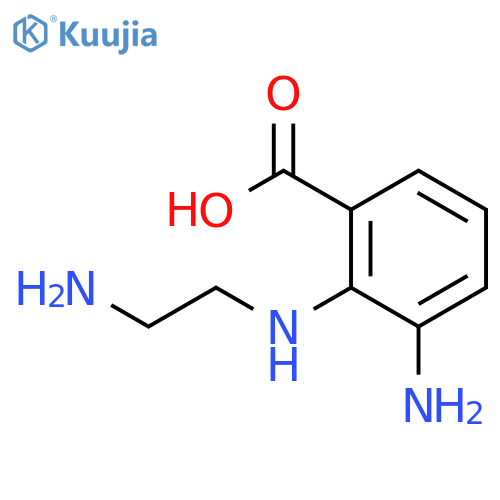 Benzoic acid,3-amino-2-[(2-aminoethyl)amino]- structure