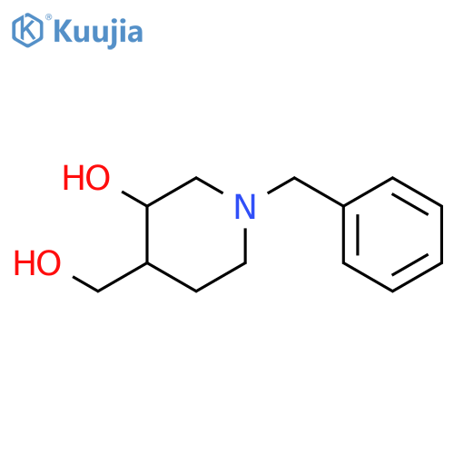 1-Benzyl-4-(hydroxymethyl)piperidin-3-ol structure