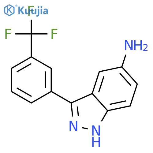 3-(3-(Trifluoromethyl)phenyl)-1H-indazol-5-amine structure