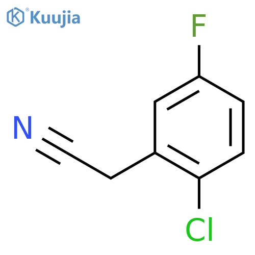 2-(2-chloro-5-fluorophenyl)acetonitrile structure