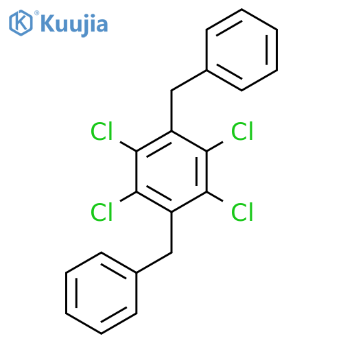 Benzene, 1,2,4,5-tetrachloro-3,6-bis(phenylmethyl)- structure