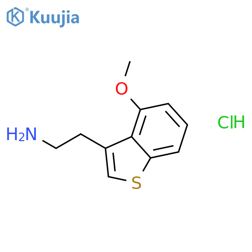 BENZO[B]THIOPHENE-3-ETHANAMINE, 4-METHOXY-, HYDROCHLORIDE structure