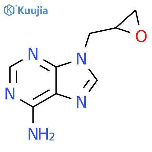 9-(oxiran-2-yl)methyl-9H-purin-6-amine structure