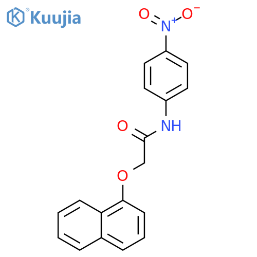 2-(naphthalen-1-yloxy)-N-(4-nitrophenyl)acetamide structure