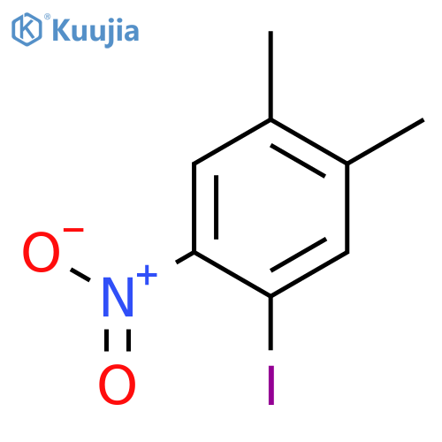 1-Iodo-4,5-dimethyl-2-nitrobenzene structure